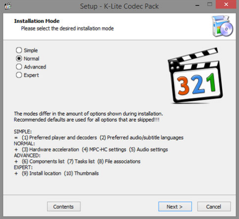 k-lite-codec-pack-full-installation-modes